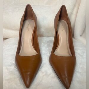 Arezzo Women's Tan Leather Emily High Stiletto Pump